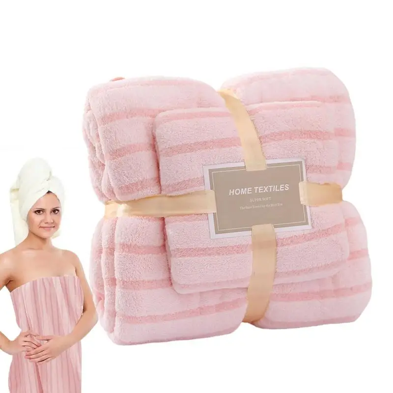 Coral Fleece Bath Towel Set Fluffy Bath Towels Body Bath Towel Soft Absorbent Towels Bathroom Towels For Mother's Day Gift