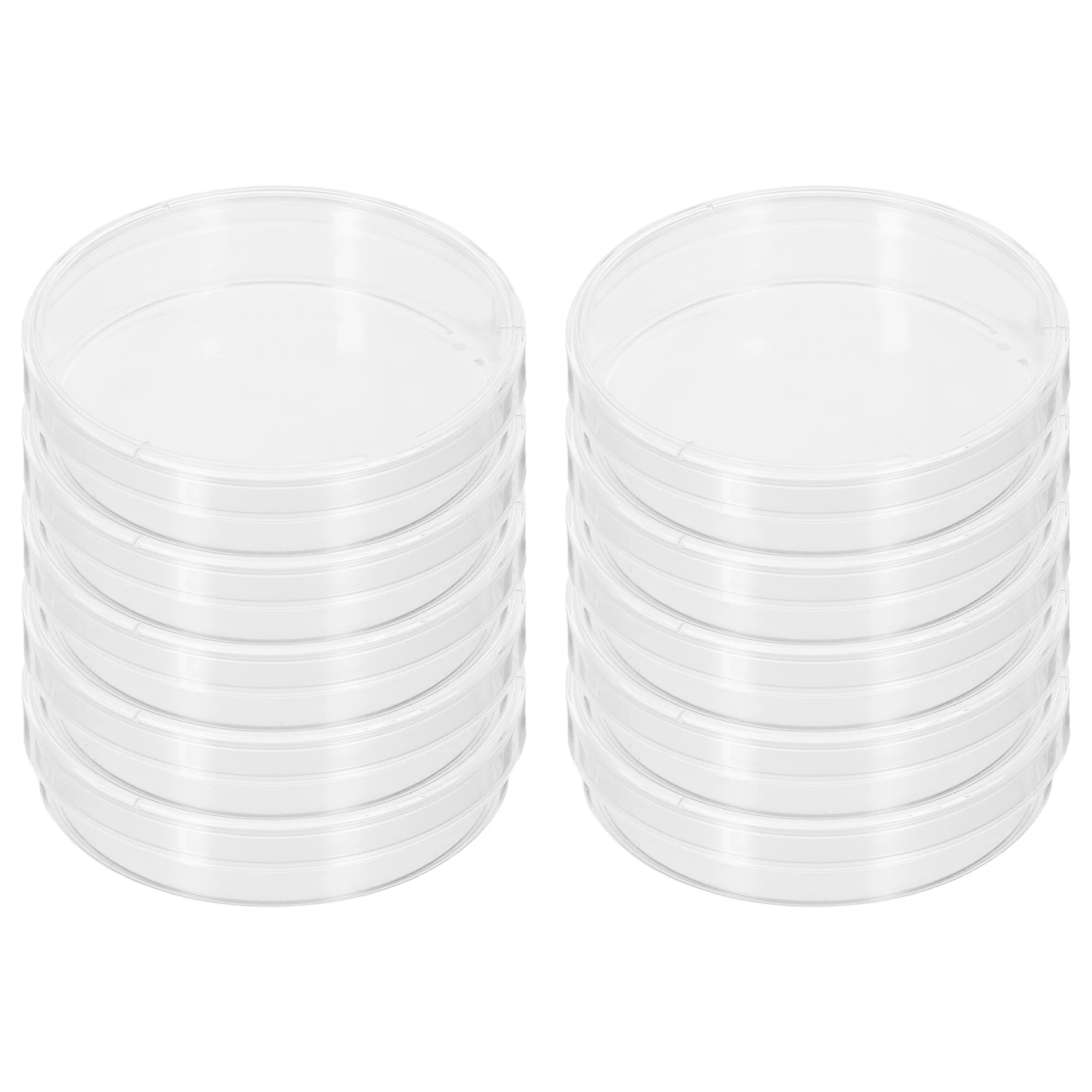 

10Pcs Petri Dishes Clear Lid Chemistry Laboratory Supplies Cell Tissue Culture Plates Educational Experimental Tools