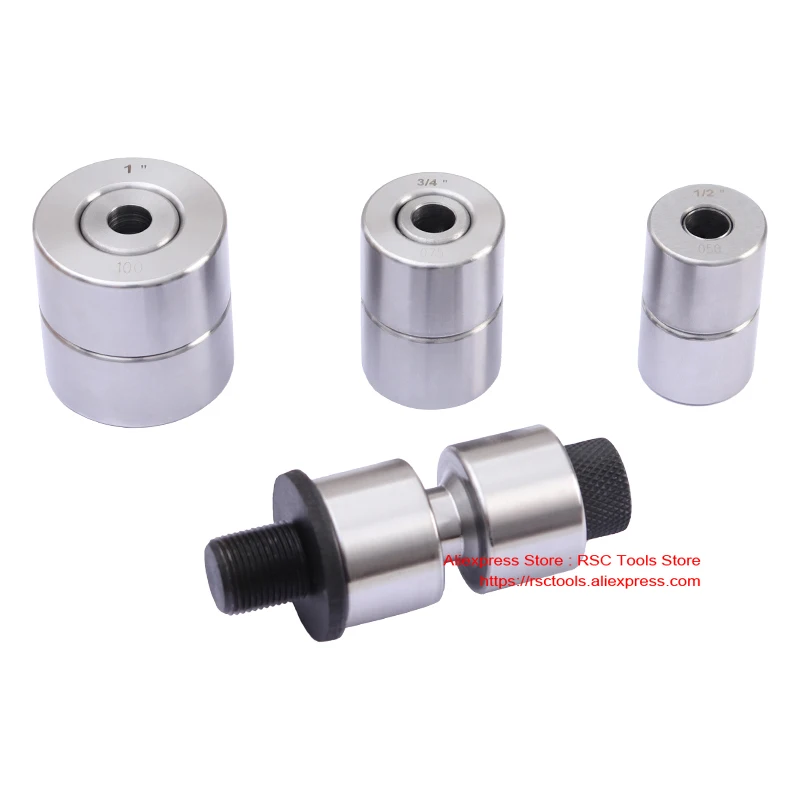 3 Piece Dimple Dies 1/2" 3/4" 1" Can Be Used with Vise/Hydraulic Press and SYK Series Hydraulic Hole Punch Tool