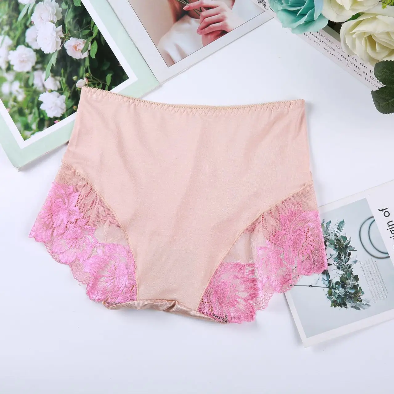 2pc Plus Size 4XL 120kg Seamless Women Hollow Out Panties Underwear Comfort Lace Briefs Female Sport Panty Soft Lady Lingerie