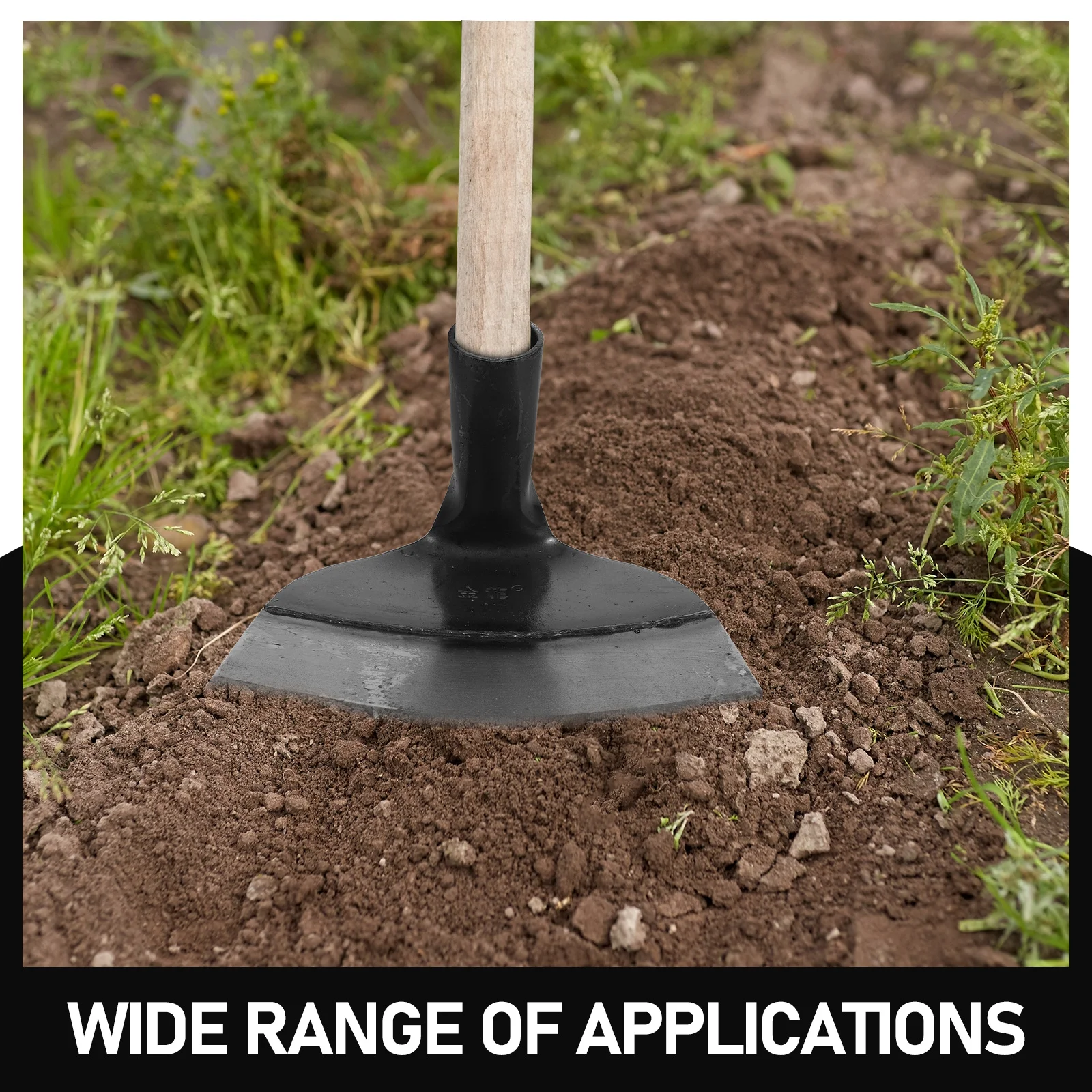 Manganese Steel Garden Hoe Head Compact Sturdy Digging Soil Weeding Flower Planting Gardening Tool Farm Accessory