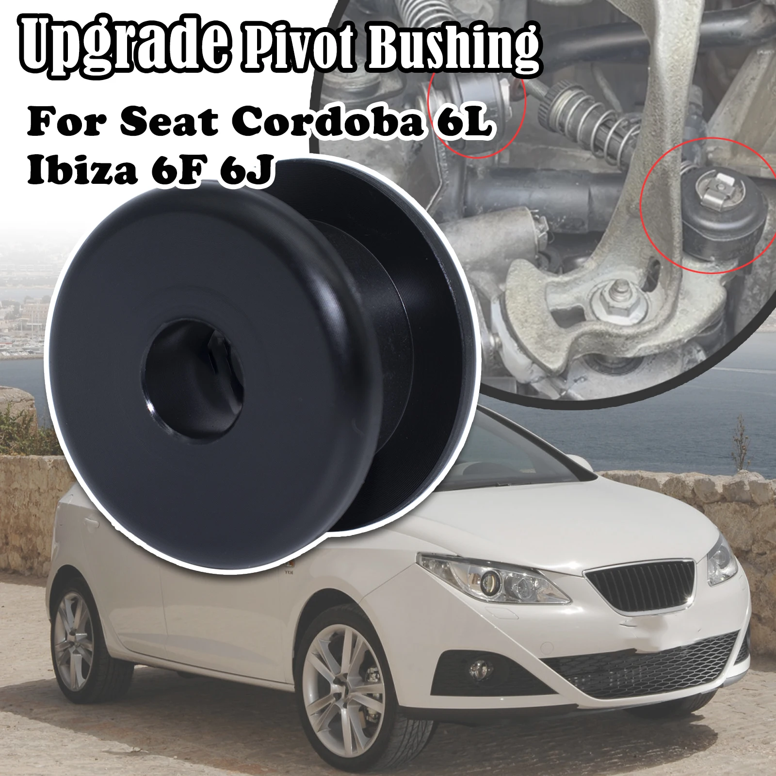 

For Seat Cordoba 6L Ibiza 6F 6J Upgrade Pivot Bushing Manual Gear Selector Shift Cable end Linkage Lock Washer Retaining Clip