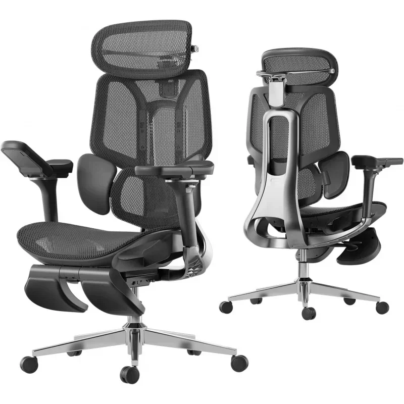 Ergonomic Lift Office Chair with Lumbar Support, Household Computer Chair Household Gaming Esports Chair