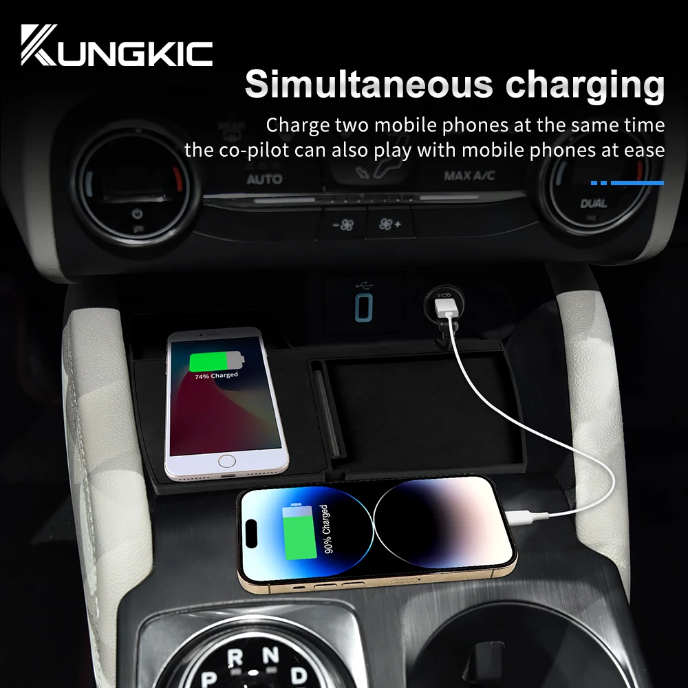 

For Ford Focus 2019 2020 2021 2022 2023 2024 2025 15W Mobile Phone Charger Board Car Wireless Fast Charging Holder Accessories