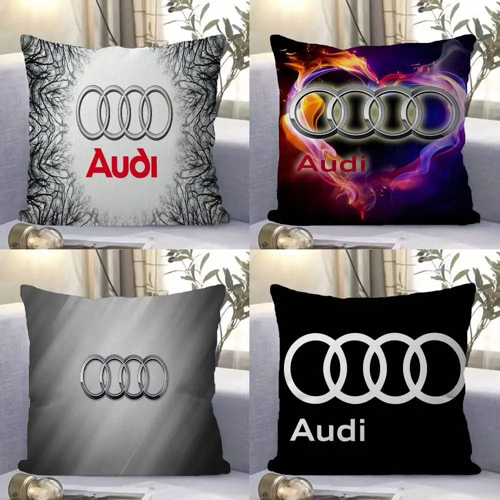 A-Audis Logo Car Lucky Dragon pillow cover sofa cushion cover home room decoration children gift