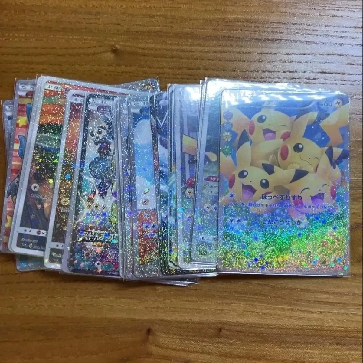 25Pcs/set Pokemon Game Collection Card Ptcg Diy Japanese Mario Bros Pikachu Star Flash Laser Card Toy