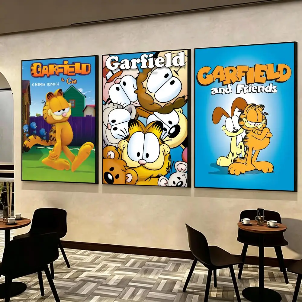 IP Garfield Poster Poster HD Printing self‑stick Modern upscale Style Wall Art Home Decor For Office Bedroom Gift
