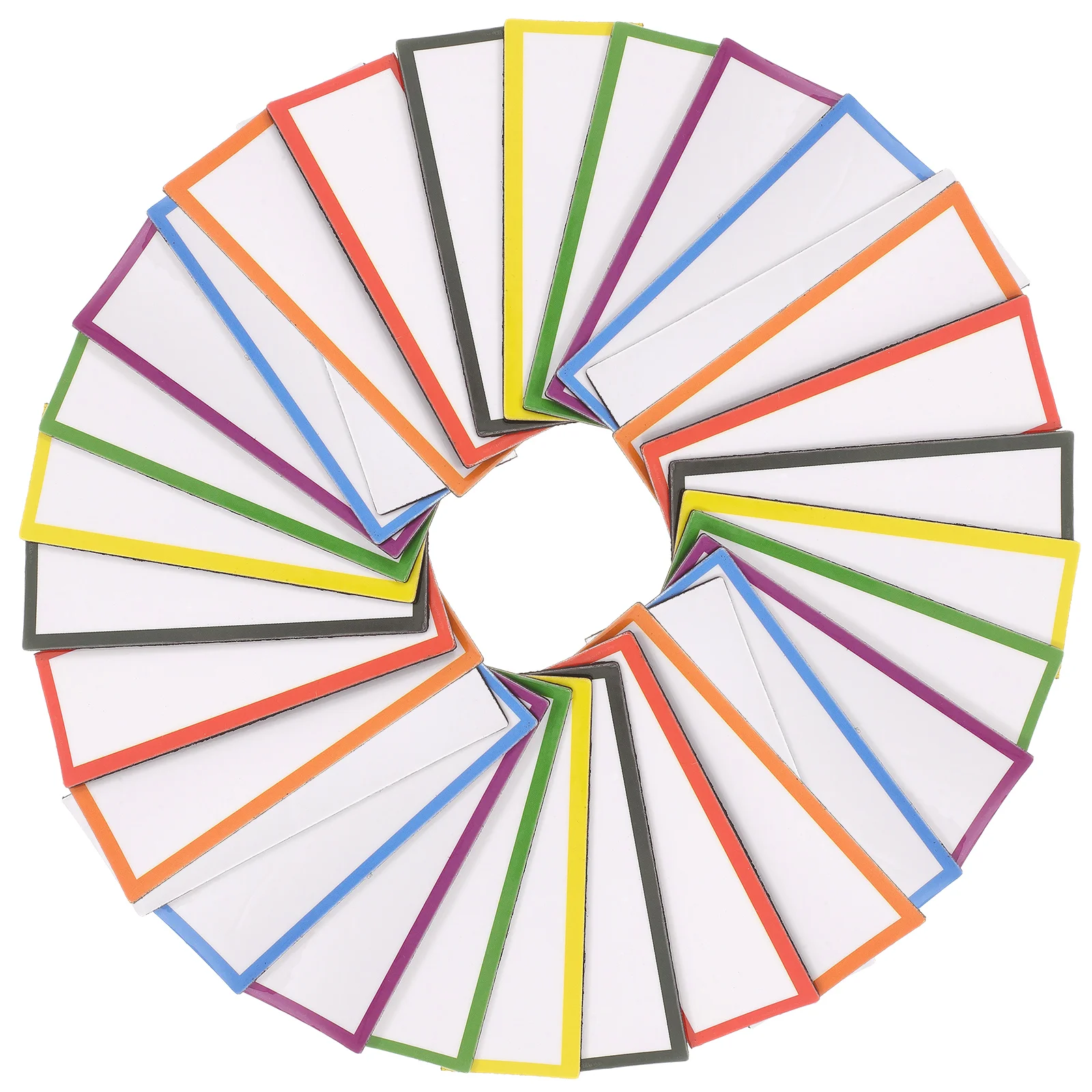 48 Pcs Write Blank Label Dry Erase Labels Magnetic Name Tags Reusable Household Stickers for Whiteboard Magnets Classroom