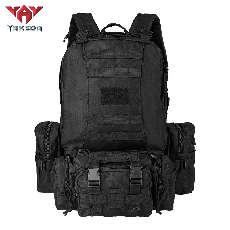 

YAKEDA Outdoor Mountaineering Tactical Backpack Sports Men and Women Large Capacity Wear resistant Picnic Camping Tactical Bag