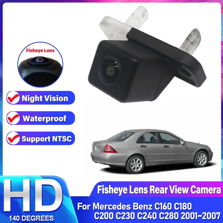 

Car Rear View Backup Reverse Camera HD CCD ​For Mercedes Benz C160 C180 C200 C230 C240 C280 2001 2002 2003 2004 2005 2006 2007