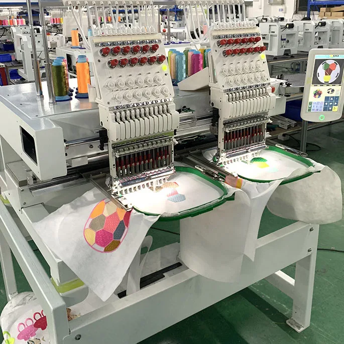 Industrial Single Head 9 Needle 12 Needle Embroidery Machine