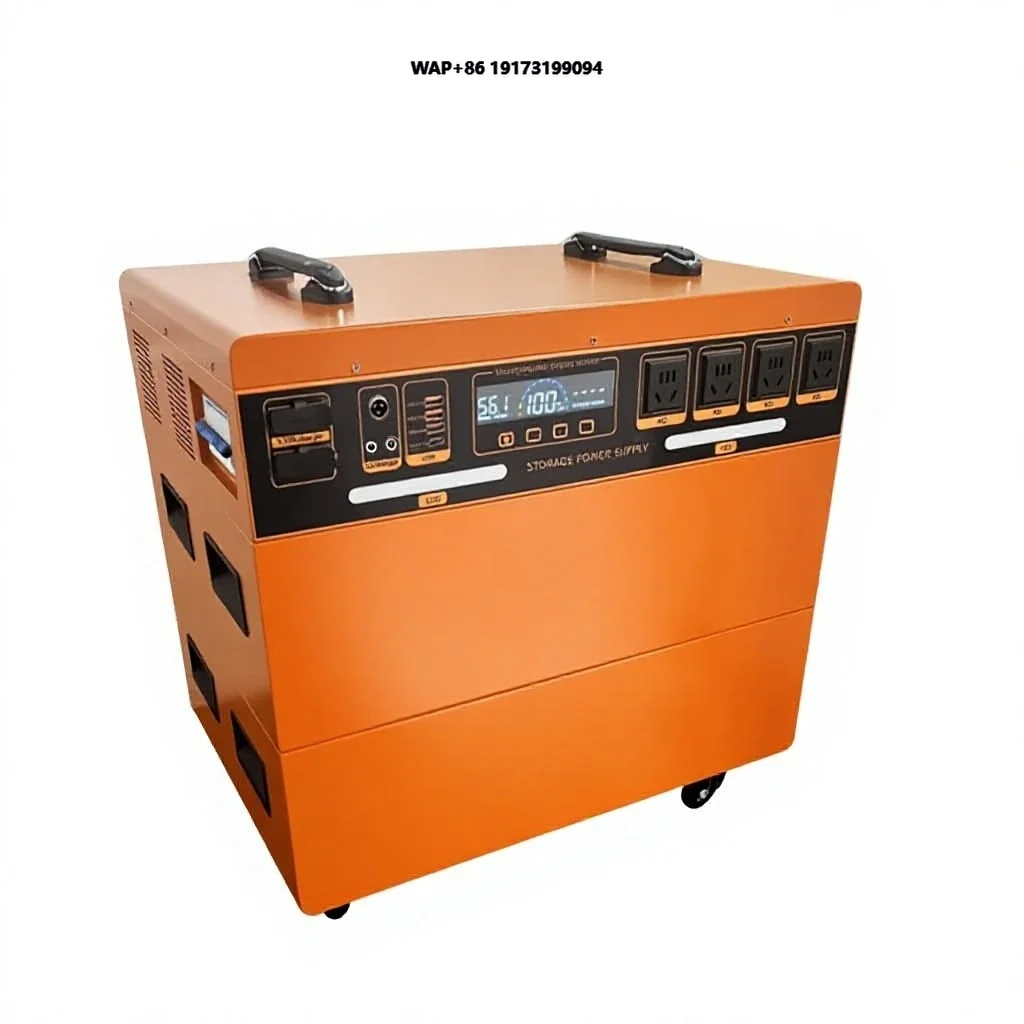 Stackable Energy-Storage Portable Power Station Lithium Iron Phosphate Battery 5kW 15kWh Large Capacity 220V Pure Sine Power