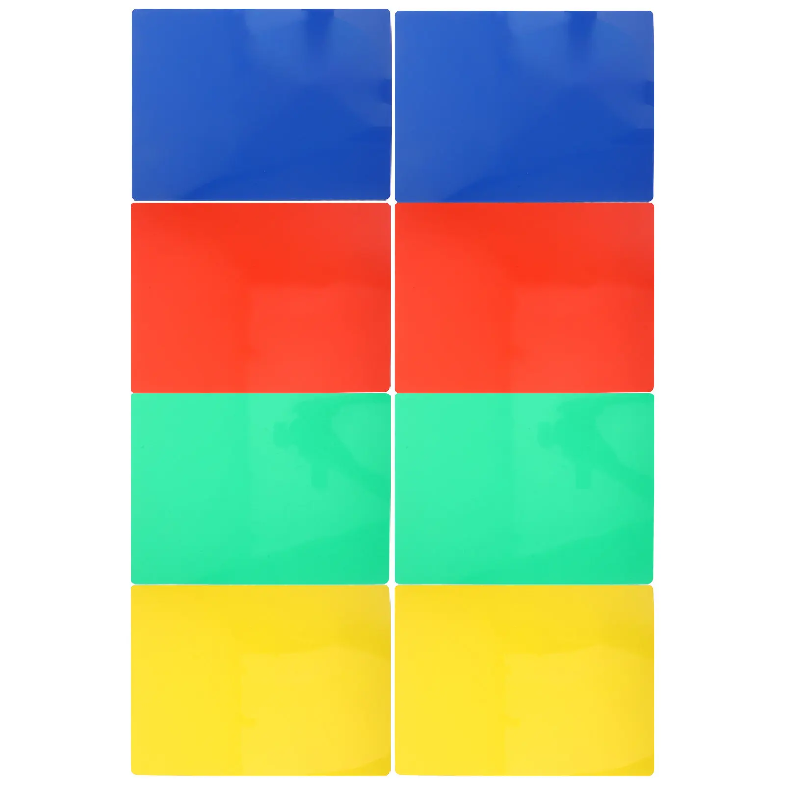 8Pcs Writing Pads Plastic Smooth Surface Exam Boards 14x10 Reusable Sketch Boards Note Taking Pads School Office Business Bright