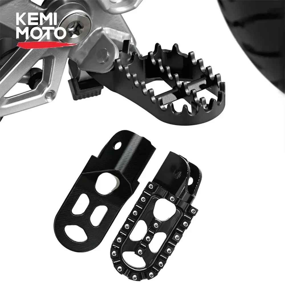 R1250GS CNC Billet Wide Foot Pegs Pedals For BMW R 1200 GS LC ADV Adventure R1250GS 1250GS Footpegs Black Motorcycle Accessories