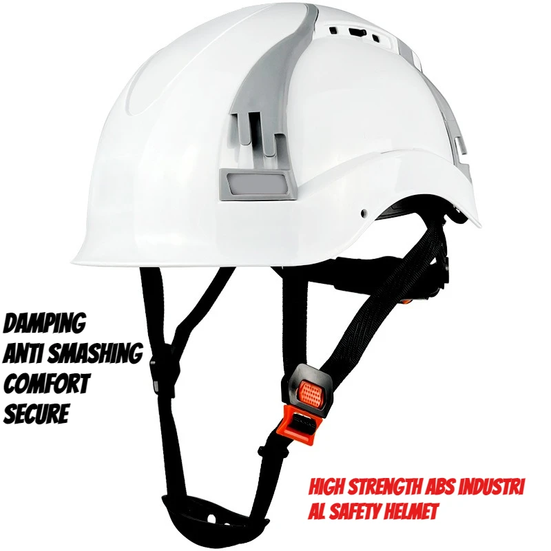 

CE Work Safety Hard Hat for Engineer Slotted Ventilated Construction Safety Helmet for Men & Women Industrial Adjustable Ratchet