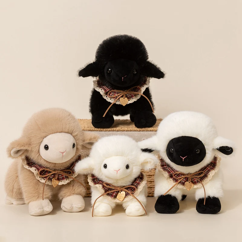 16/22cm Cute Sheep Plush Toy Kawaii Soft Stuffed Lamb Animal Doll Home Decor Girls Boys Table Companion Plush Toys Dolls