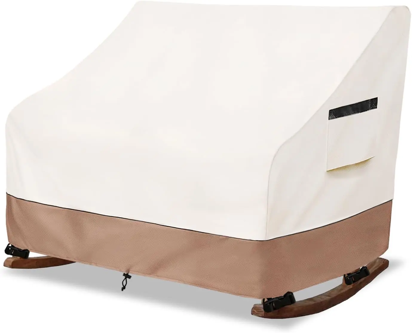 

Чехол для двухместного уличного кресла-качалки 50 дюймов, водонепроницаемый и пылезащитный чехол для садовой мебели, бежевый, 51 дюйм (Ш) x 34 дюйма (Г) x 45 дюймов (В)