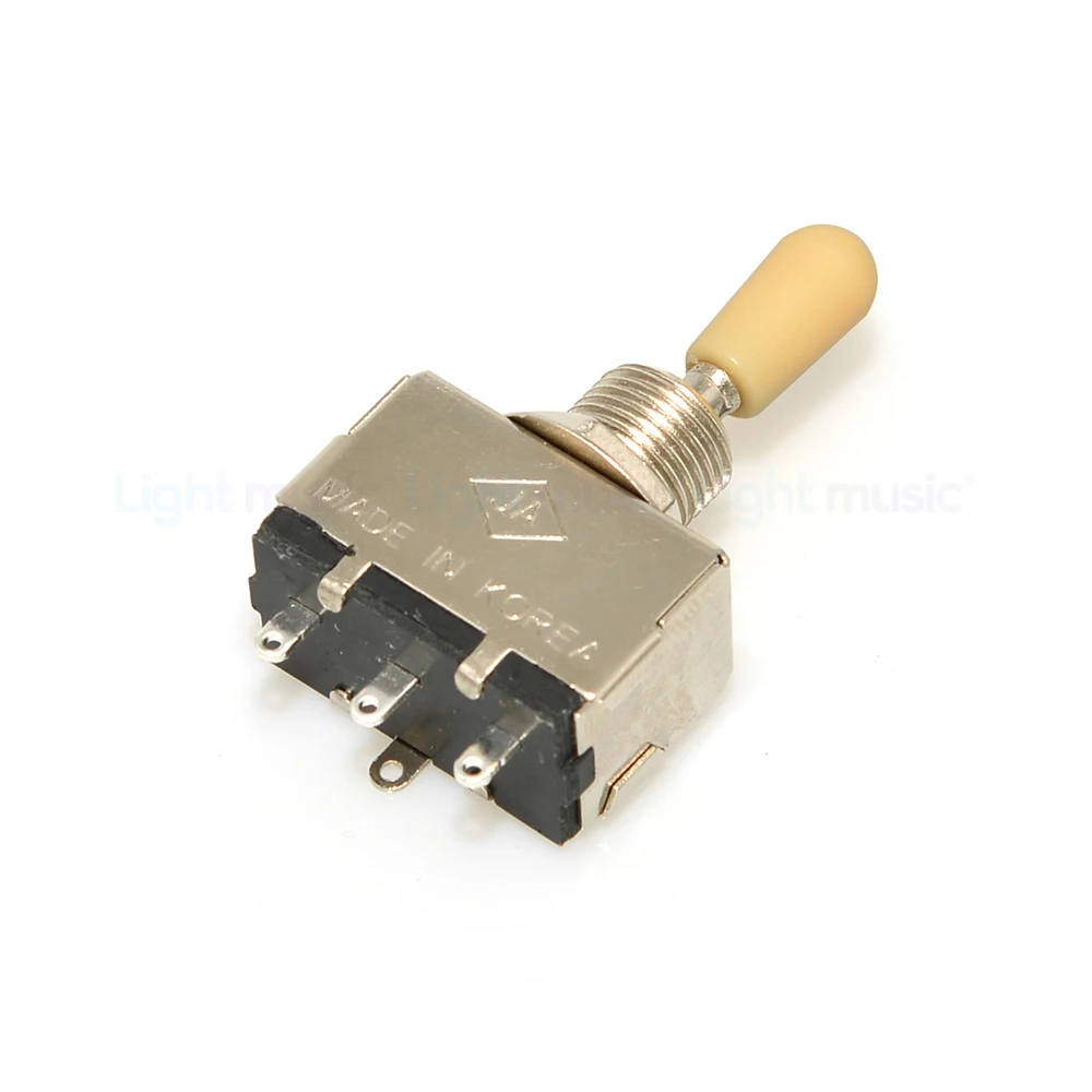 1pcs Electric Guitar 3 Way Toggle Switche Chrome with Tip Cap for Electric Guitar Parts