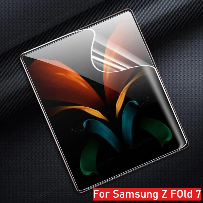 

1-3Pcs for New Samsung Galaxy Z Fold7 6 5 4 3 Hydrogel Film Protector ZFold 7 Screen Full Cover Protector Anti-Scratch Not Glass