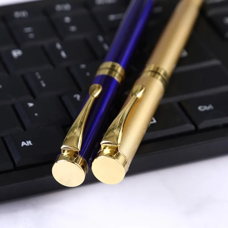 Customized\'s Luxury Brand Roller Ballpoint Pen Metal Office School Supplies Gold Rollerball High Quality Stationery Spinning