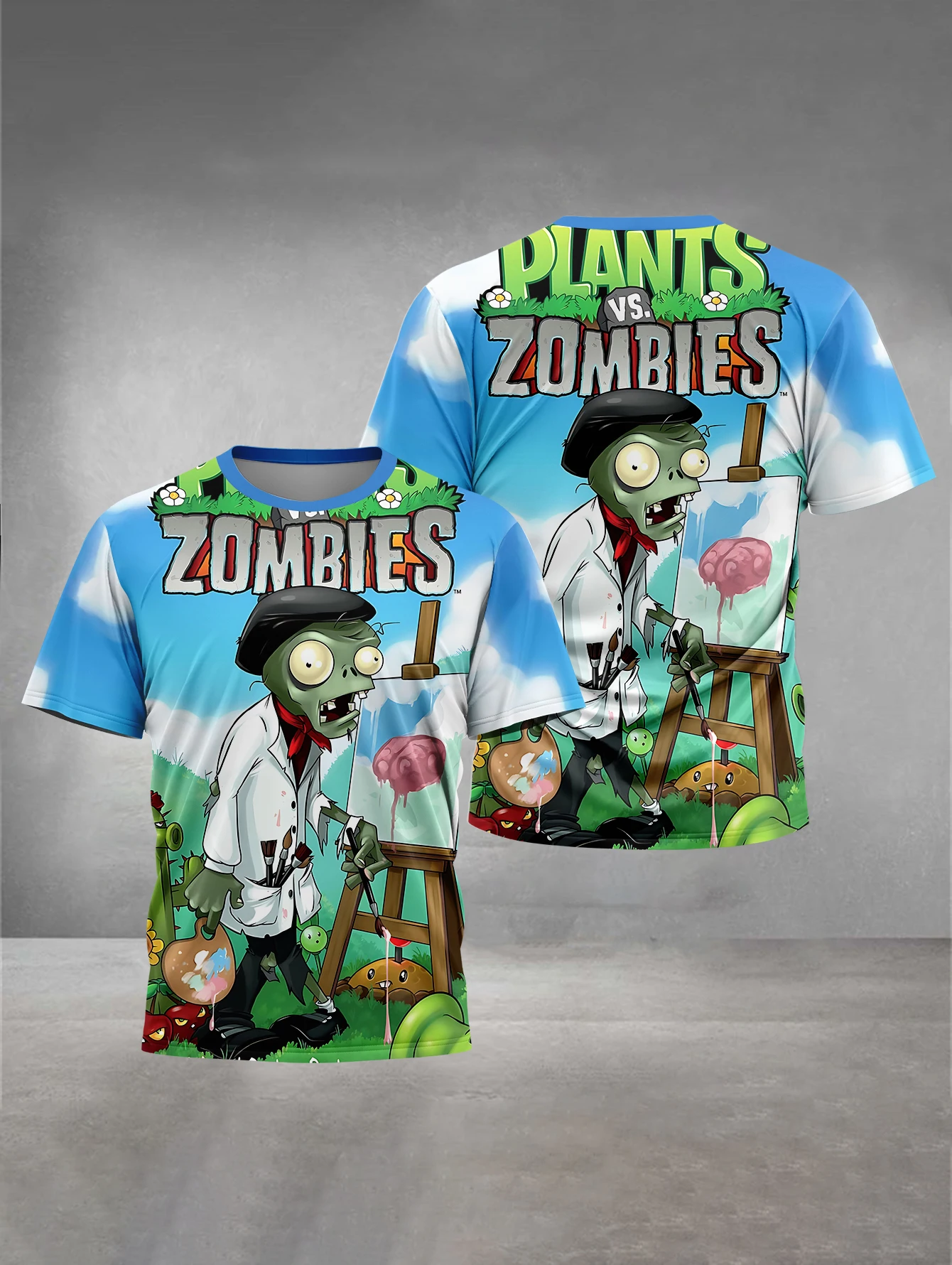 For-Z-Zombies-Plants 3D Print Baby Clothing 5 to 14 Years Male Outdoor Clothes for Children Boy Girl Child T-Shirt Top Shirts