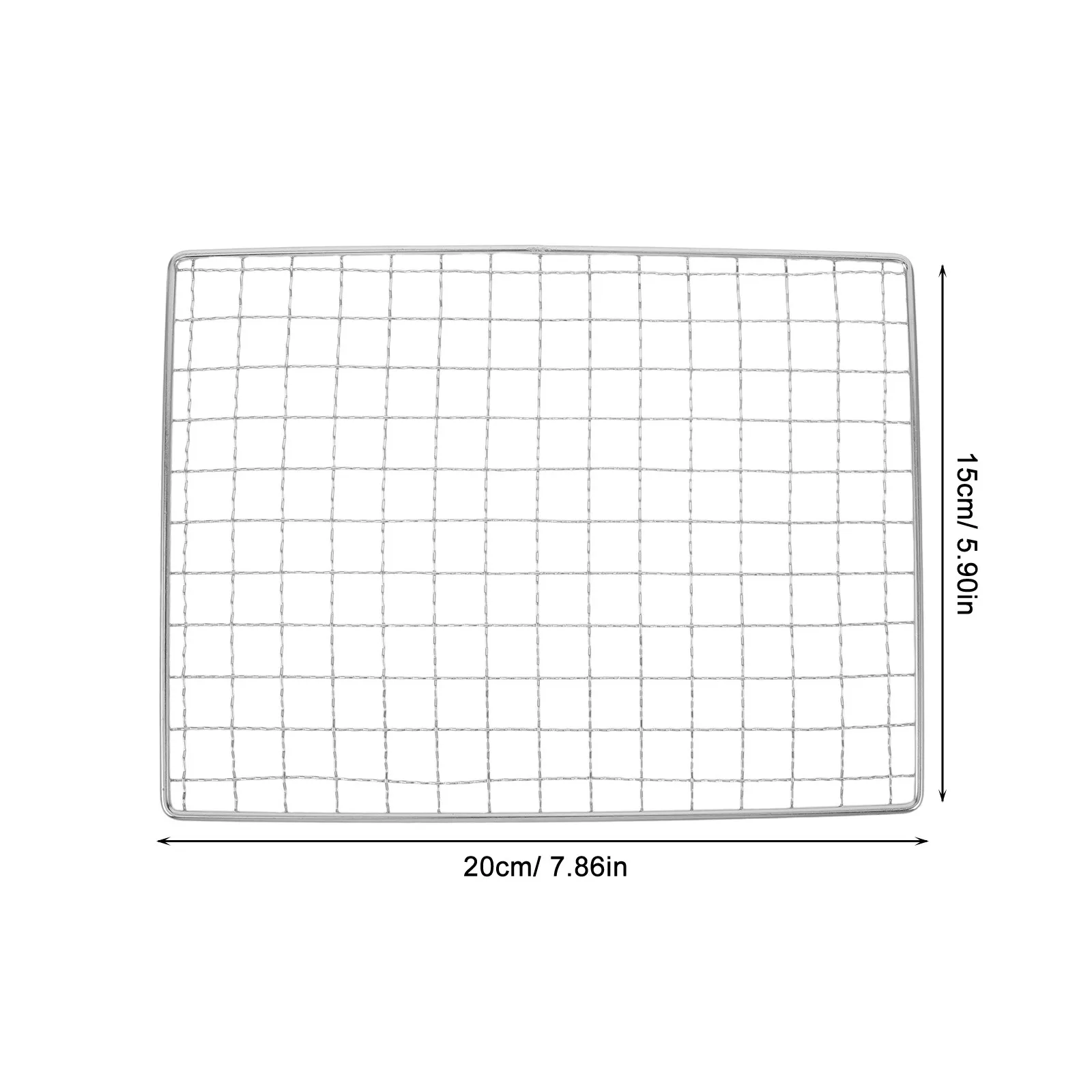 Stainless Steel Grill Mat Non Stick Bbq Cooking Wire Mesh Barbecue Baking Roasting Mat Outdoor Picnic Camping Charcoal Grilling - view 3