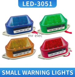 LED-3051 flash Strobe Signal Warning light  12V 24V 220V Indicator light LED Lamp small Flashing Light Security Alarm
