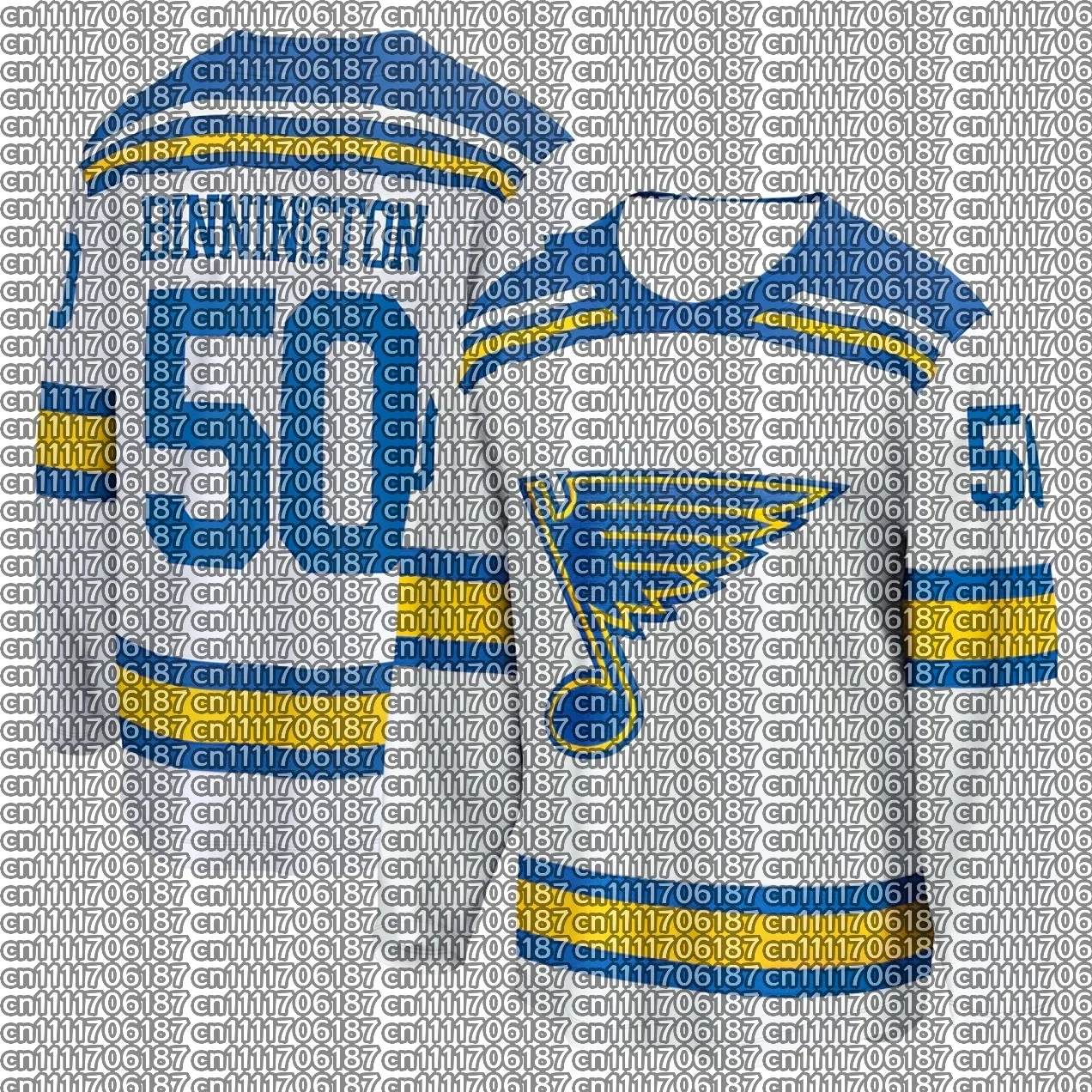 2026 Best-selling Men's St. Louis Blues Ice Hockey Training Jersey Breathable Sports Fast Drying 3D Long Sleeved Shirt
