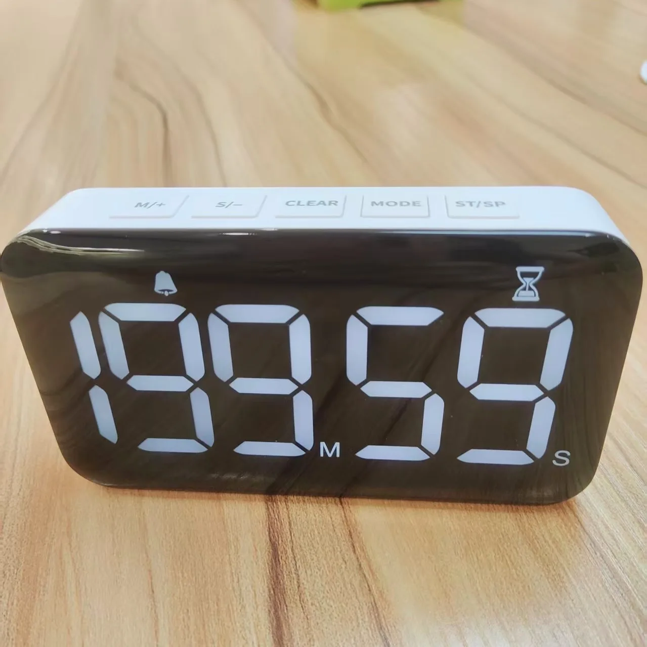CP200 Magnetic LED 5 Digits Timing Reminder Kitchen Cooking Timer Count Down up Clock