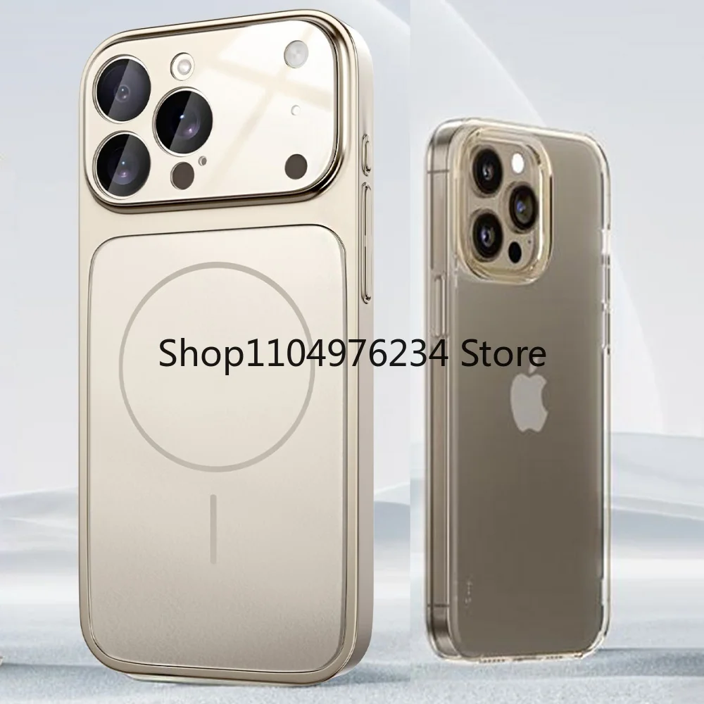 

Original Nano Glass Armor Case For iPhone 17 Pro Max 17Pro Magnetic For Magsafe Wireless Charging Matte Coque