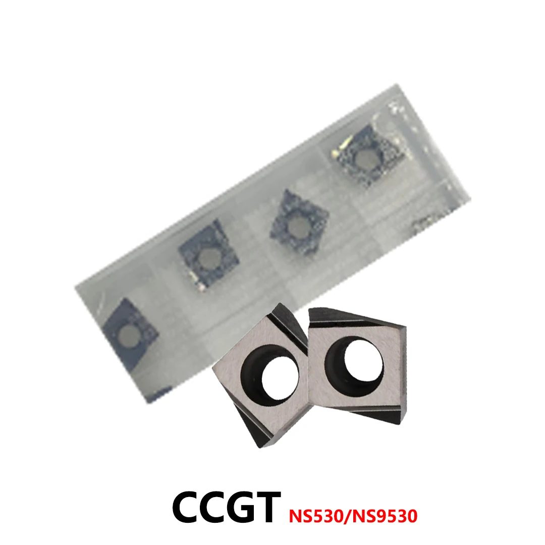 

CCGT060204L Оригинальный CCGT060202L CCGT09T302L CCGT09T304L W15 W20 NS530 NS9530 Твердосплавные вставки CCGT060202 Токарный станок Токарный резак