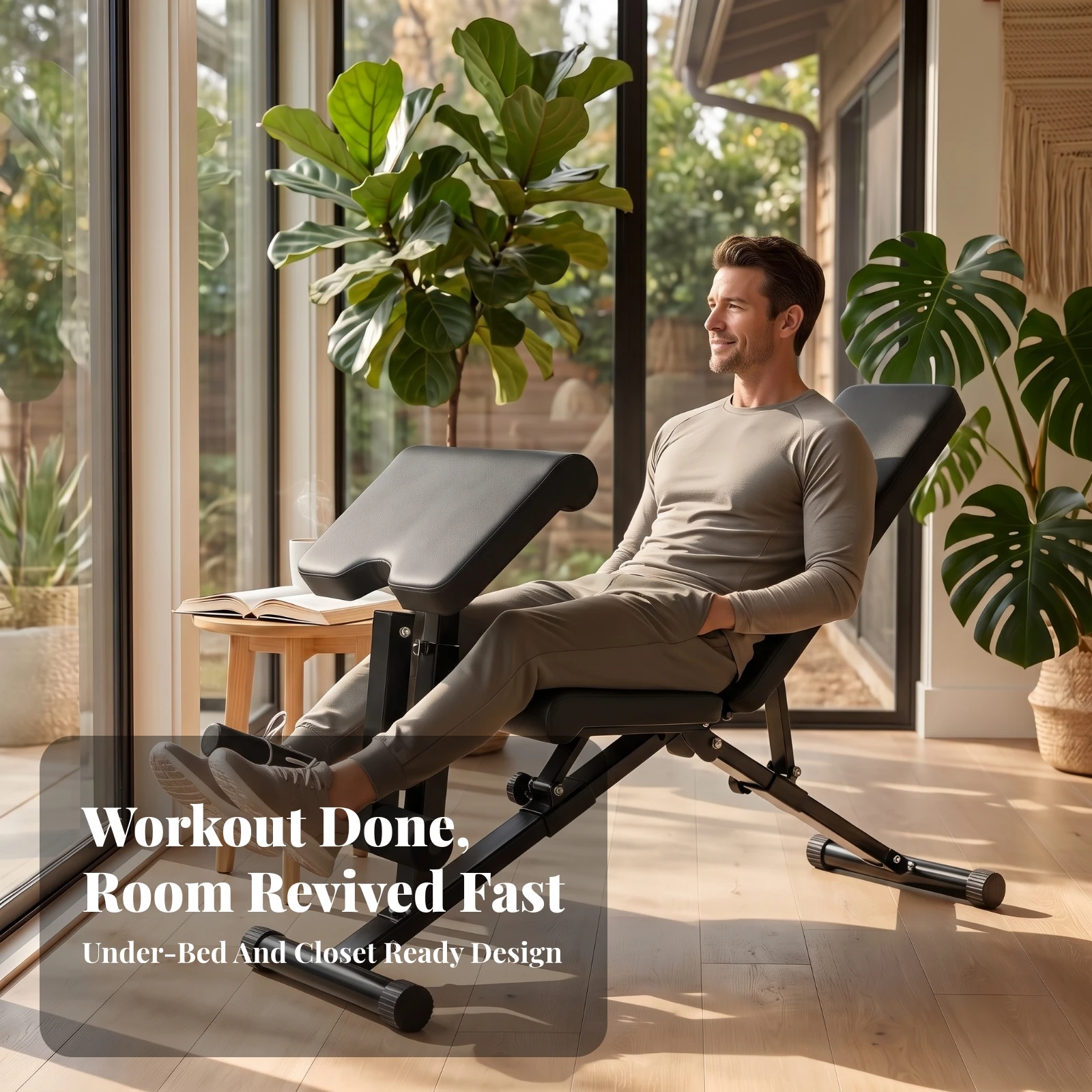 Adjustable Weight Bench - Bangku Angkat Beban yang Dapat Disesuaikan,
