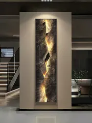 No 3D cristal porcelana artesanía montaña interior pintado LED lámpara de pared sala de estar comedor dormitorio entrada decoración de pared