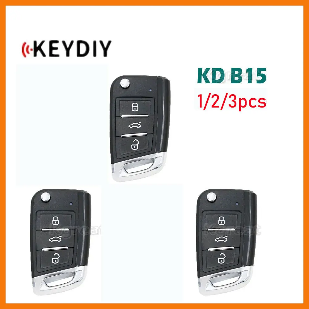 

1/2/3pcs KD B15 Universal Remote Key 3 Buttons for Volkswagen Style Keydiy B Car Key for KD900 Kd-x2 KD Mini Key Programmer