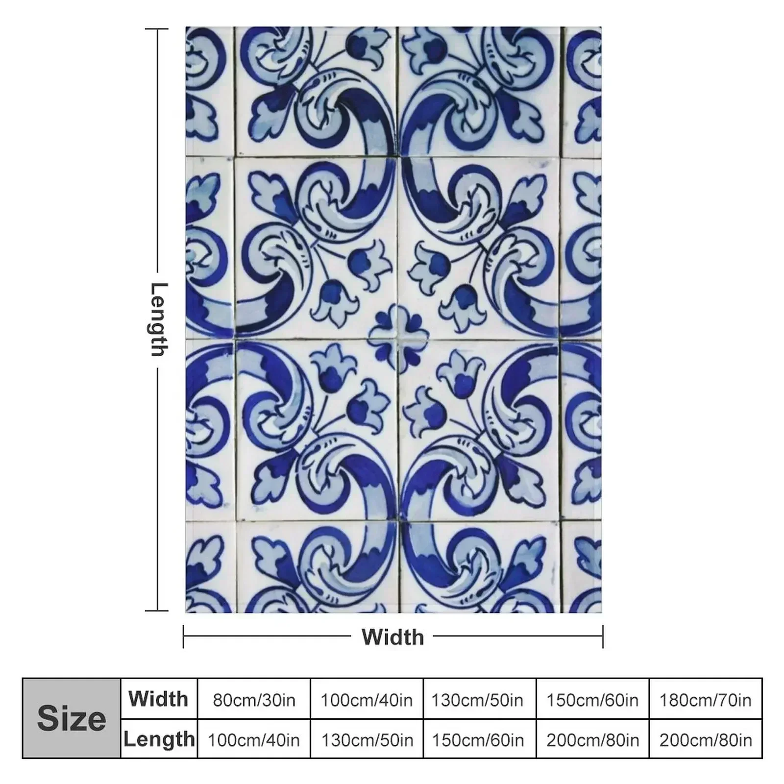 Azulejo Throw Blanket for babies Nap Luxury St Cute Plaid blankets and throws Blankets