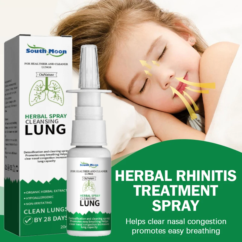 

Natural Herbal Nose Spray Anti Sneezing Relieve Runny Nose Allergic Rhinitis Chronic Sinusitis Treatment Care Spray 20ml