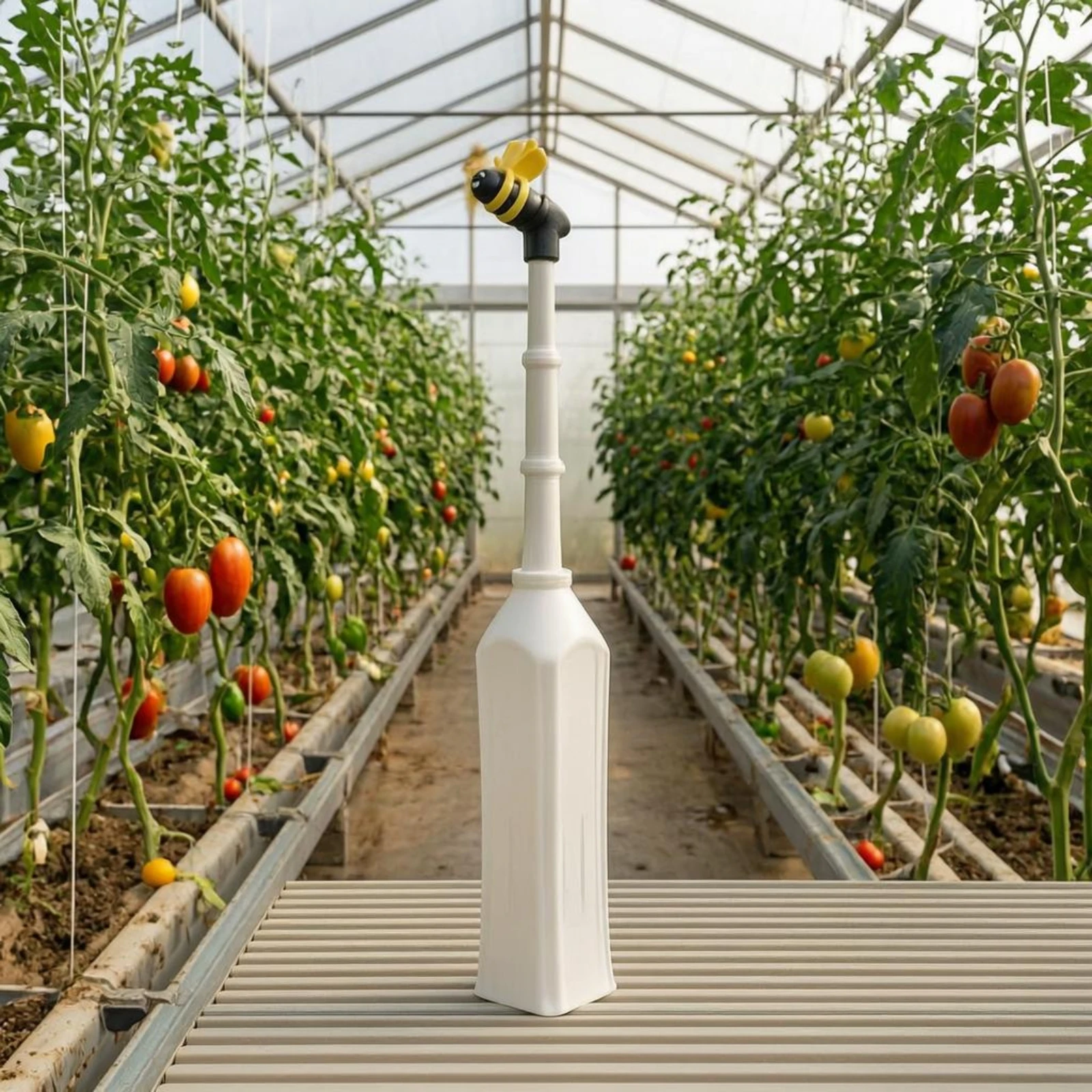 Pollinateur vibrant portatif, blanc, électrique, outil de jardinage pour plantes, portable pour les cultures d'intérieur