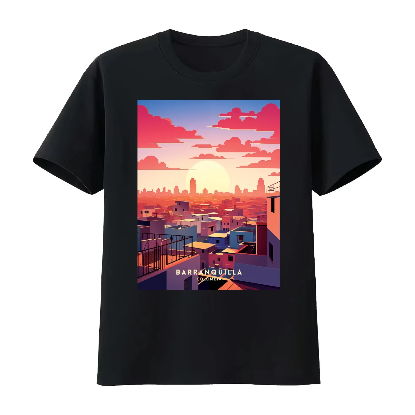 Barranquilla: Colombia's Vibrant Coastal Metropolis T-Shirt Summer Casual Cotton Tee Oversized Streetwear Tops 100% Cotton