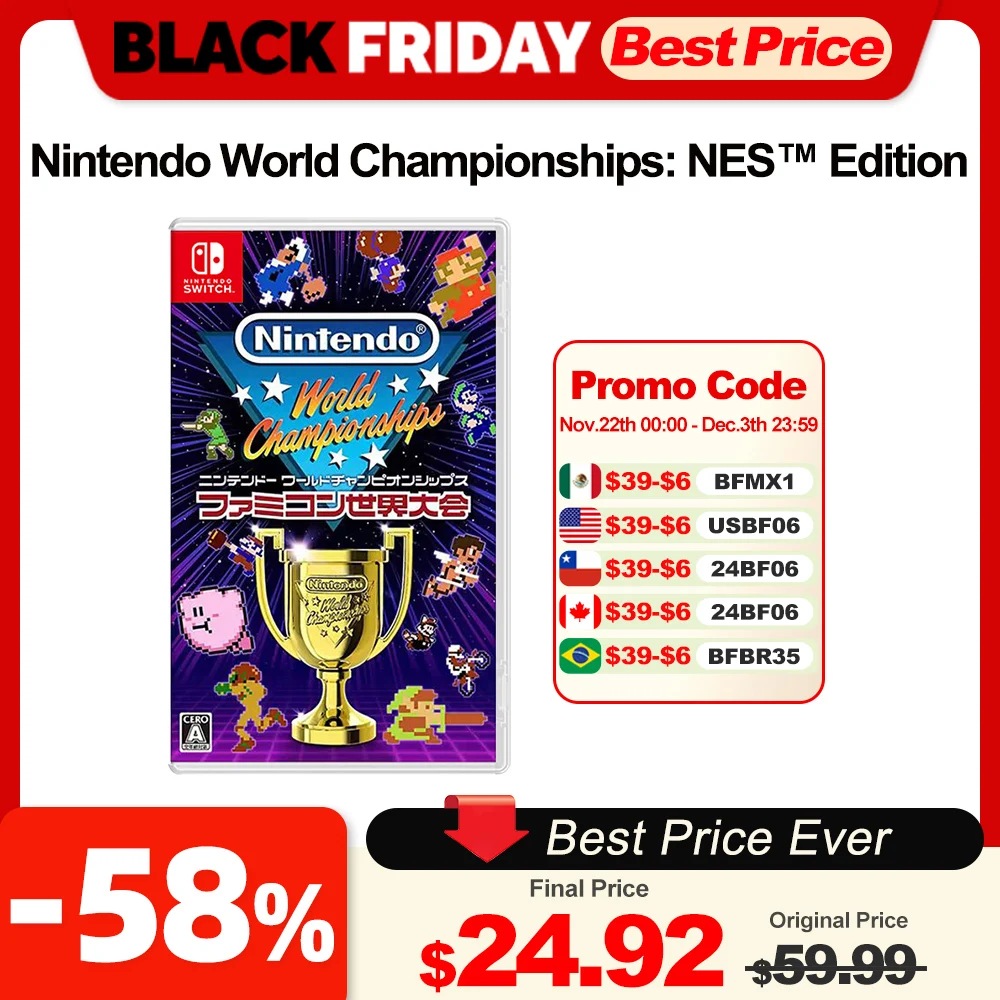 Nintendo World Championships: NES Edition Nintendo Switch Game Deals 100% New Original Physical Game Card for Nintendo Switch