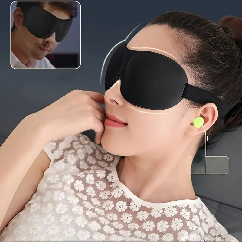 

Маска для теней для век Yoga Rest Sleep 3D3D без крыльев носа, дорожная маска для сна