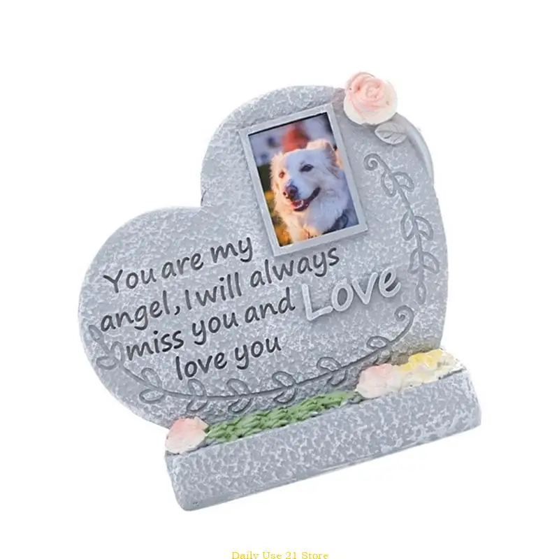 Pet Memorial Tombstone Dog Grave Marker Resin Headstones for Pet Memorial Parks