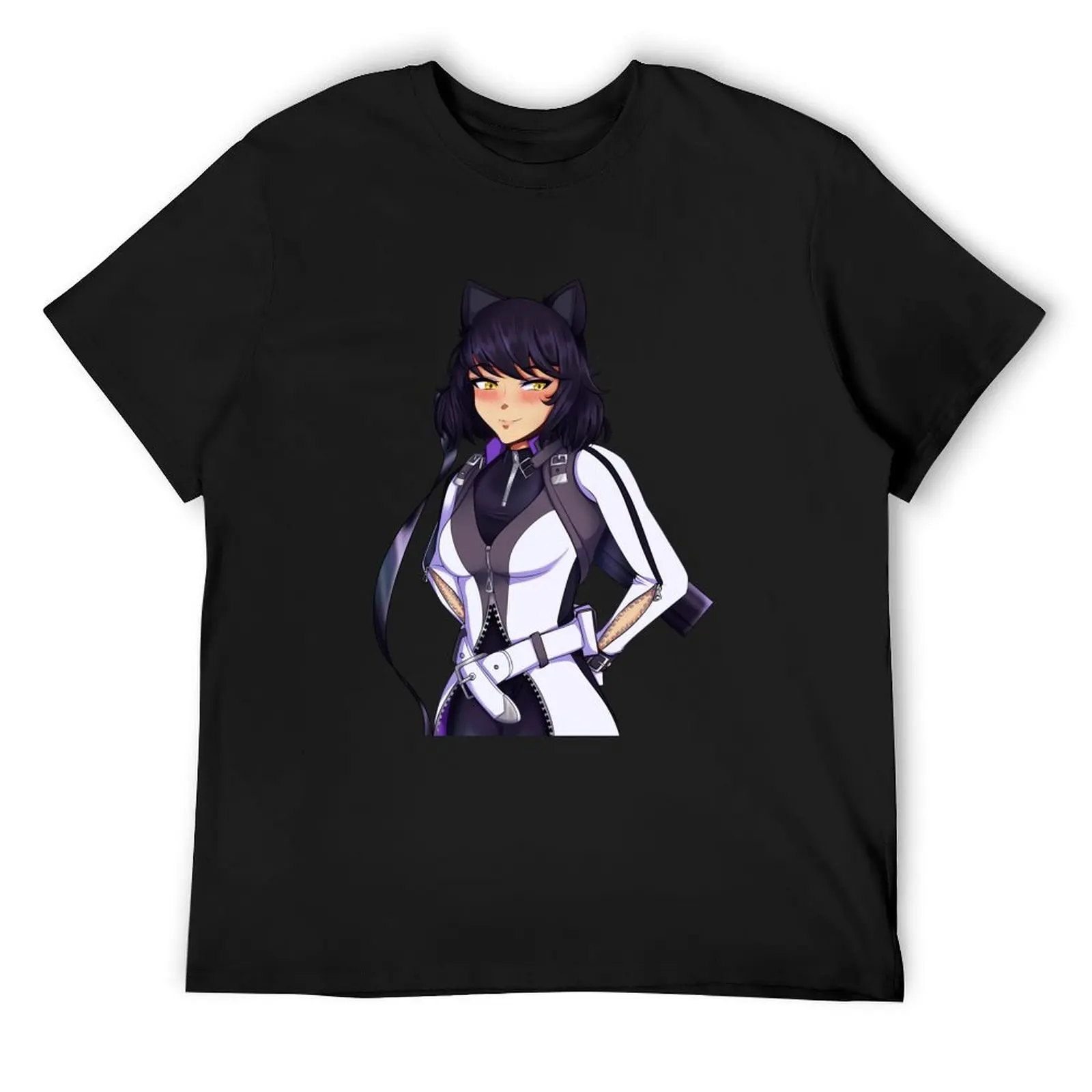 Blushing Blake T-Shirt new edition anime tshirt plain Short sleeve tee designer t shirt men