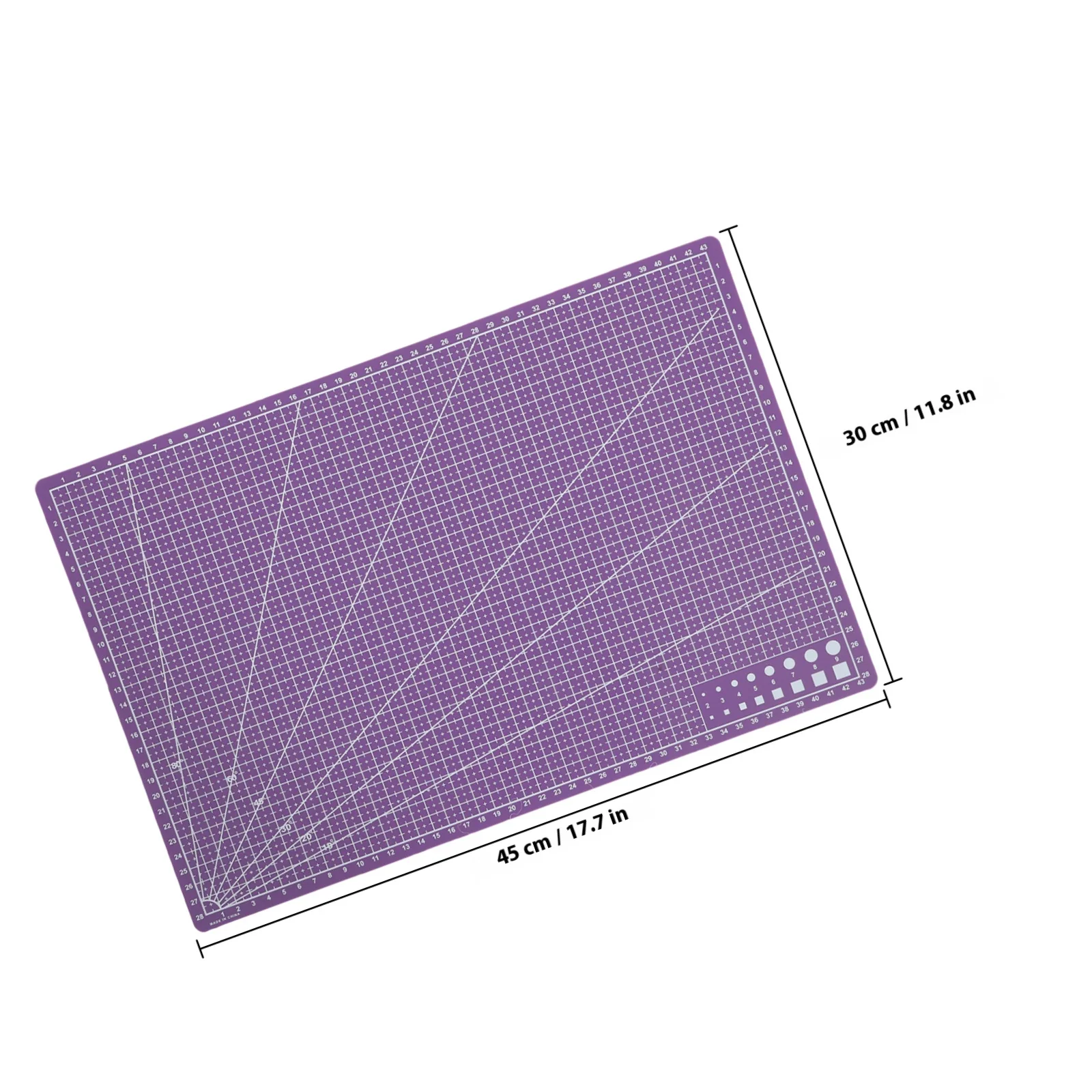 Plastic Cutting Mat Double Sided Non Slip Craft Mat for Sewing Quilting Fabric Cutting Board for Crafts