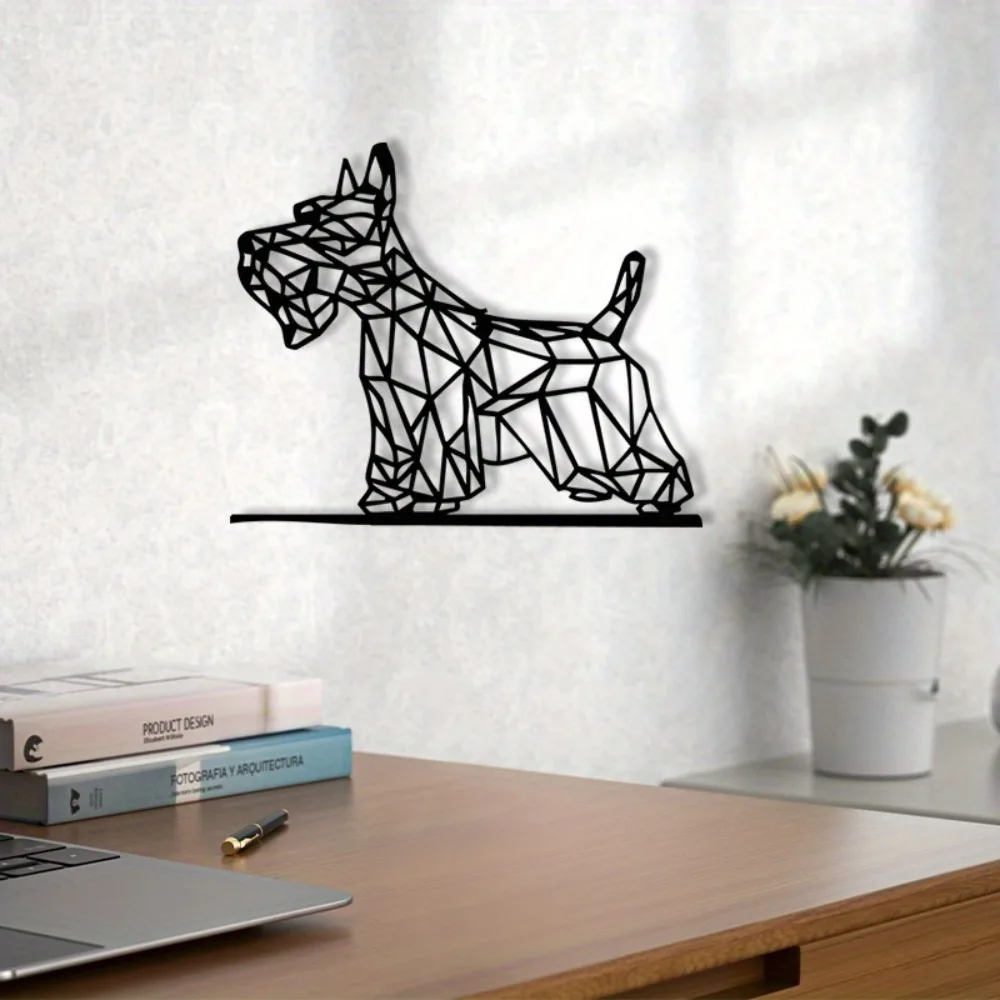 Powder-Coated Scottish Terrier Wall Art Vintage Scottie Dog Statue Fence Decor Great Gift for Dog Lovers