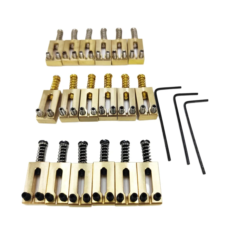 Седла для моста для электрогитары, латунь, 10,5 мм, детали тремоло, седло для моста для электрогитары, детали гитары
