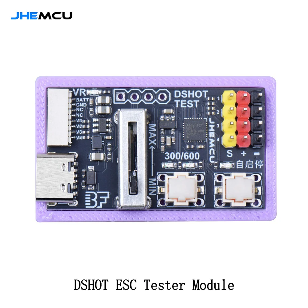 JHEMCU DSHOT ESC Tester Module, DSHOT300 DSHOT600 Signal Generator Brushless ESC Test Tool for FPV Drone