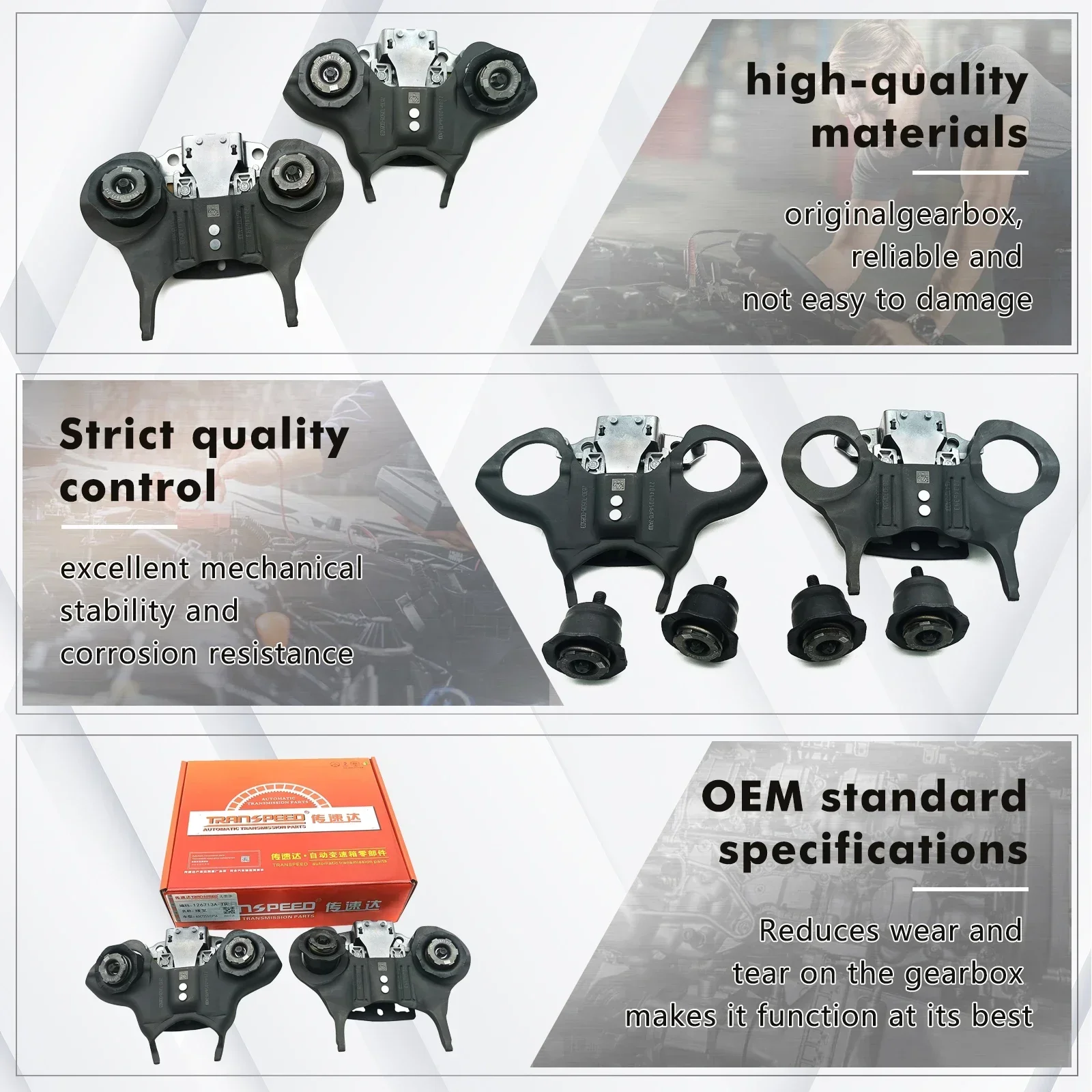 Transspeed novo kit de garfo de liberação de embreagem de transmissão 6dct250 dps6 com rolamento separado ca6z7515j ca6z7515k para ford focus fiesta