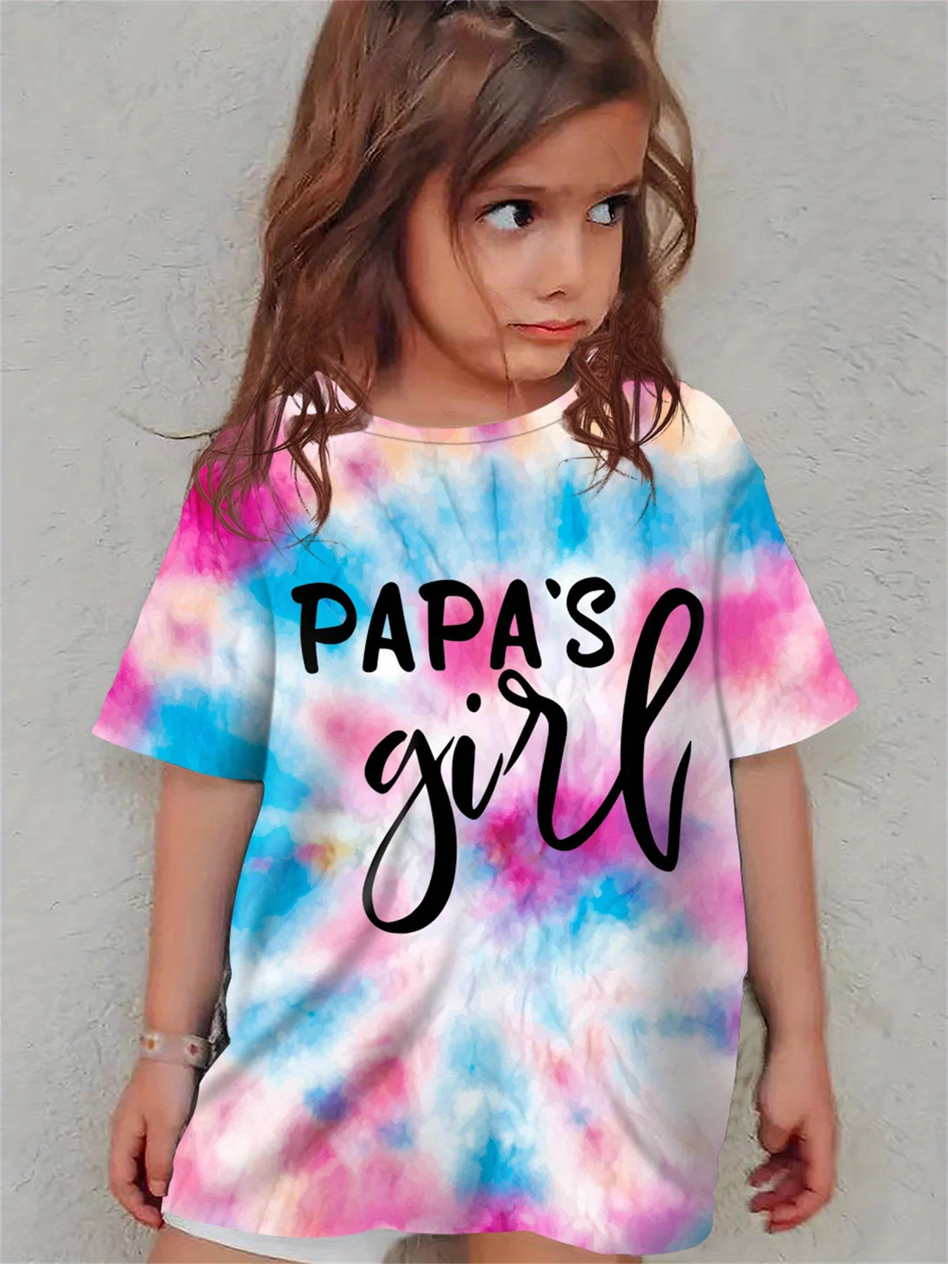 

Children's Clothing Girls Letter Graphic T Shirts Short Sleeve Kids Clothes O-Neck T-Shirt Casual Summer Tops Children's T-Shirt