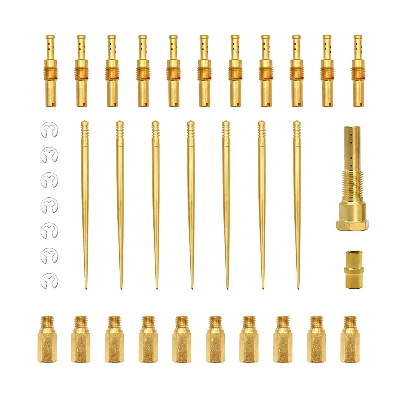 High Performance Main Jet Slow Pilot Jet Kit Copper Accessories Upgrade Solution for Carburetor Rebuilding