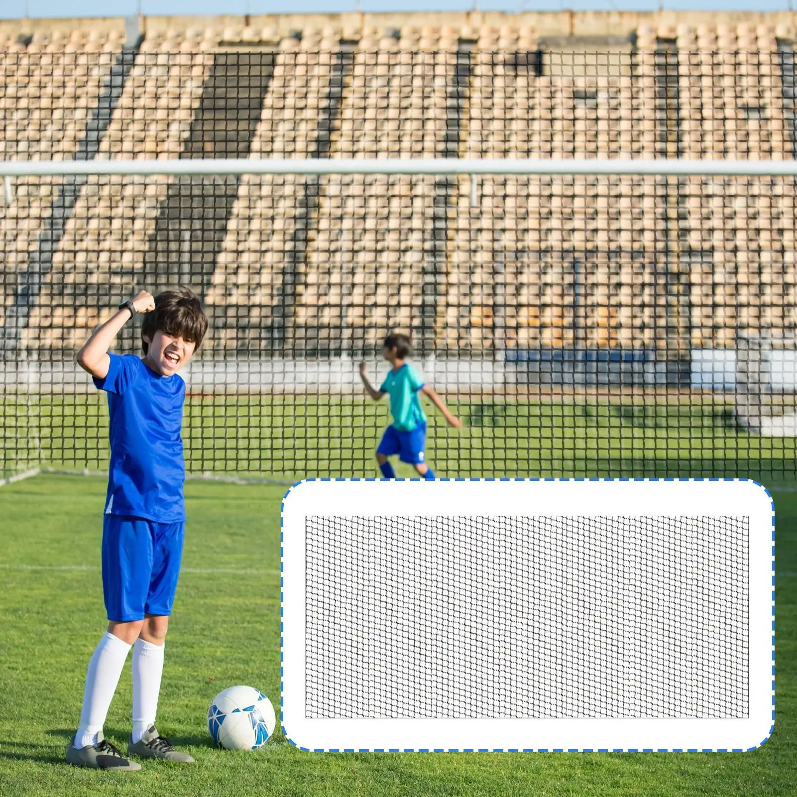 Jaring Penghalang Sepak Bola untuk Perlengkapan Sepak Bola Halaman Belakang Jaring Backstop Olahraga untuk Latihan Lapangan Bisbol Latihan Hoki
